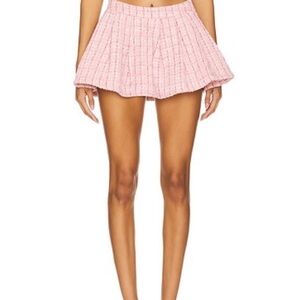 More to come pink skirt